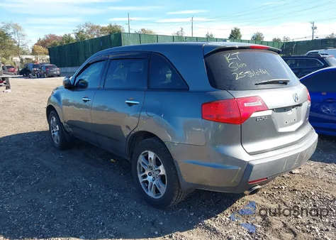 2008 Acura Mdx Technology Package z USA, uszkodzony, nr VIN 2HNYD28468H547849